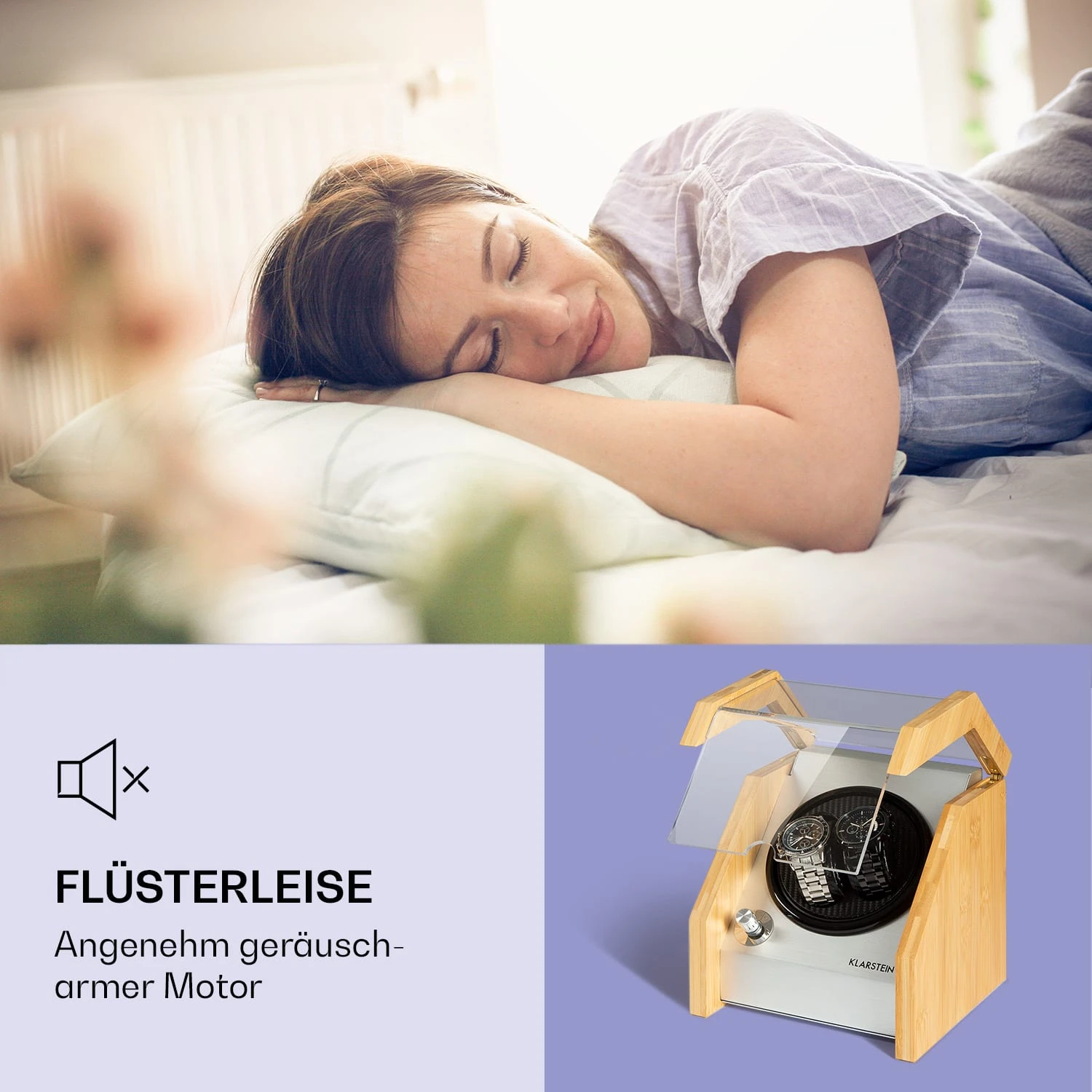 Garonne 2 Uhrenbeweger 1 Drehteller 2 Uhren 3 Speeds 4 Modi Bambus – Bild 4