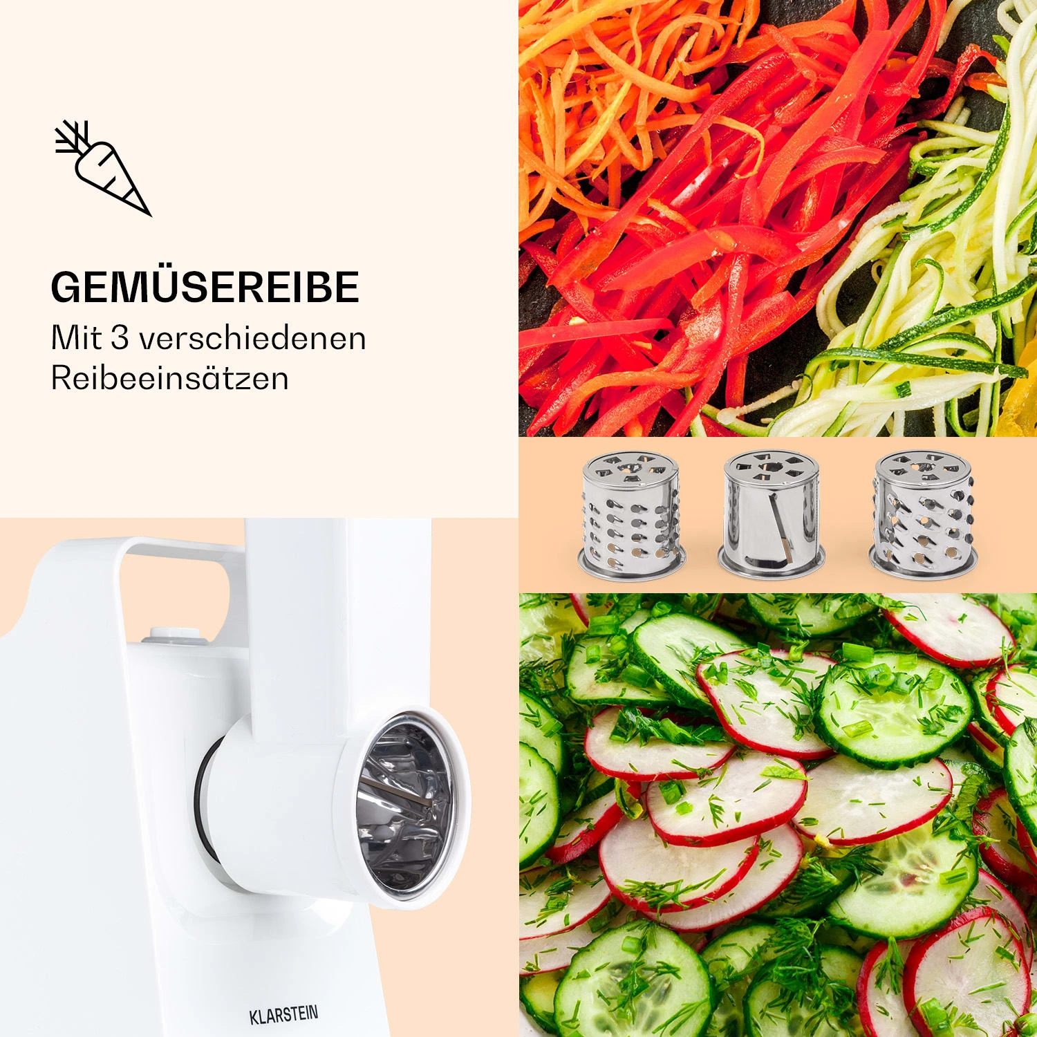 Mighty Mince Elektrischer Fleischwolf 500 - 1361 Watt 3 Lochscheiben – Bild 5