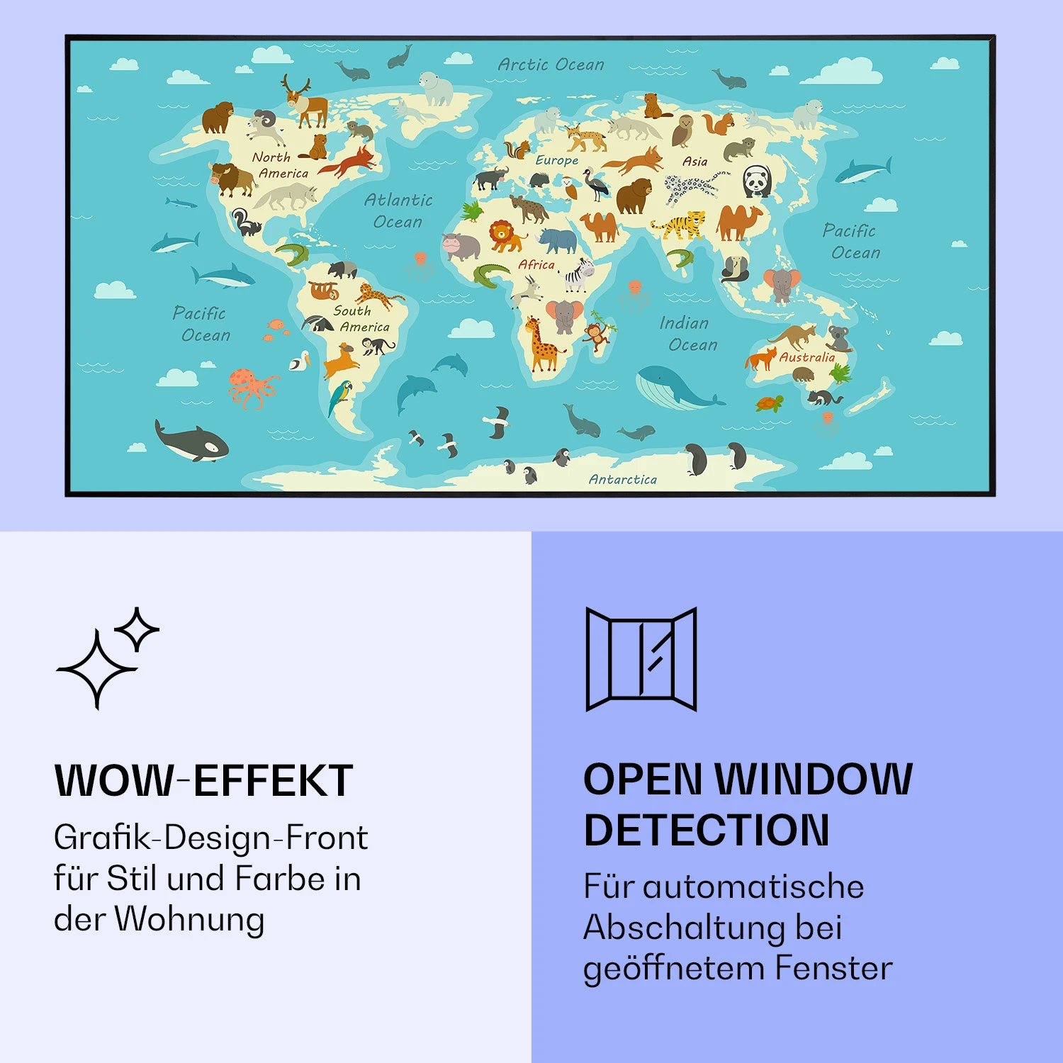 Wonderwall Air Art Smart Infrarotheizung 120x60cm 700W App – Bild 6