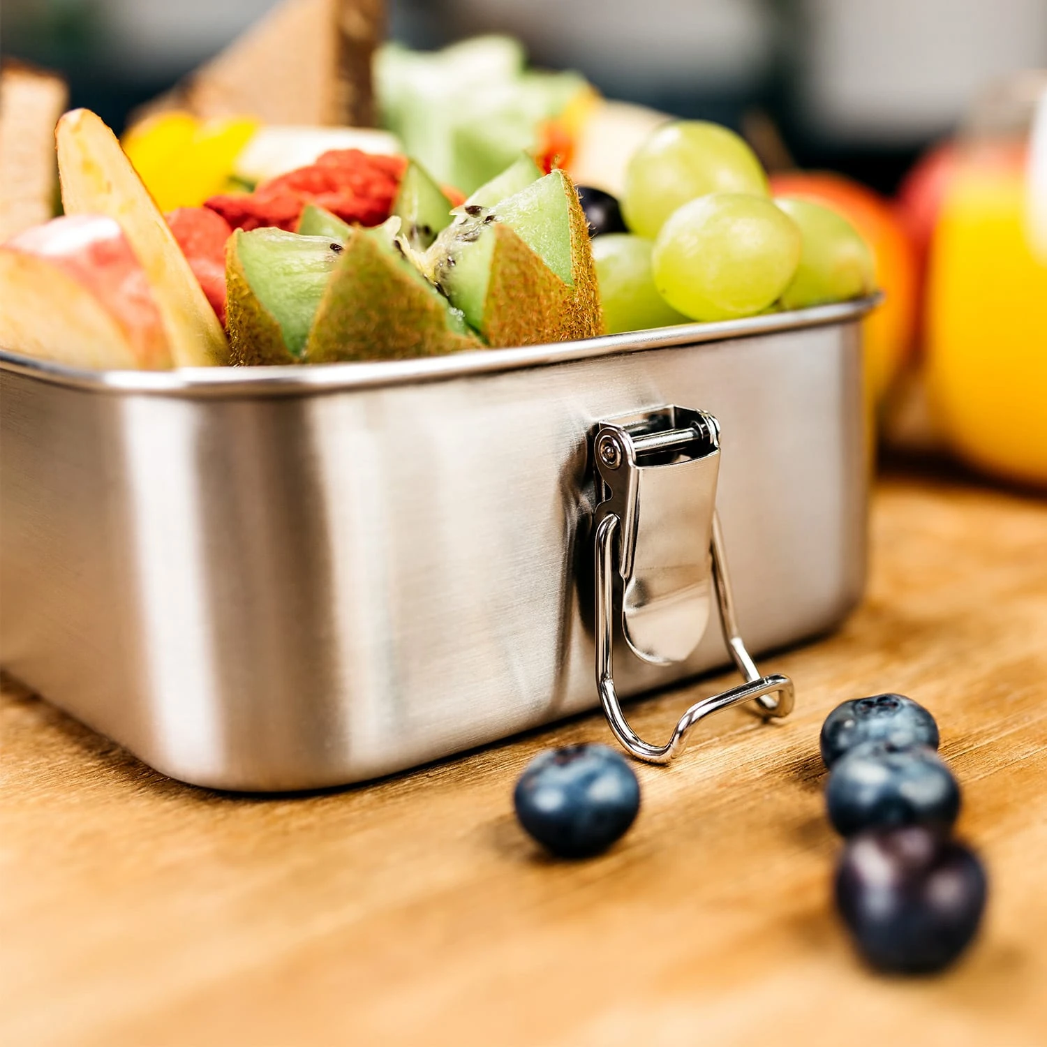 Schmatzfatz Eco Lunchbox 1200ml 19,5 X 14,5 X 6,5 Cm (BxHxT) Edelstahl – Bild 4