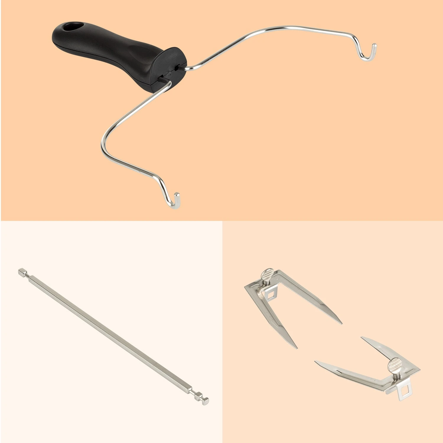 AeroVital Cube Chef Heißluftfritteuse Rotisseriespieß & Drehspießheber Edelstahl – Bild 2