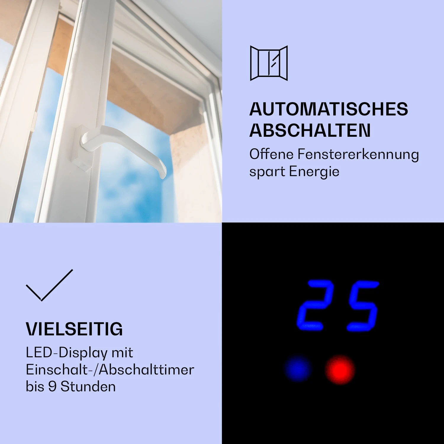 Studio Light & Fire 1 Smart Kamin 1000/2000W MDF WiFi-Steuerung – Bild 4