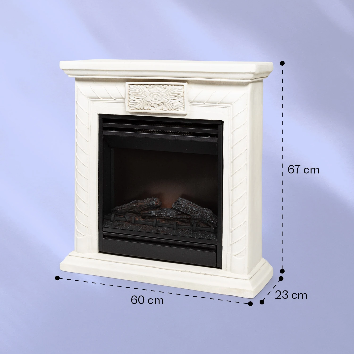 Frosty Peak Elektrischer Kamin 1800 W 10 Bis 30 °C Fernbedienung – Bild 7