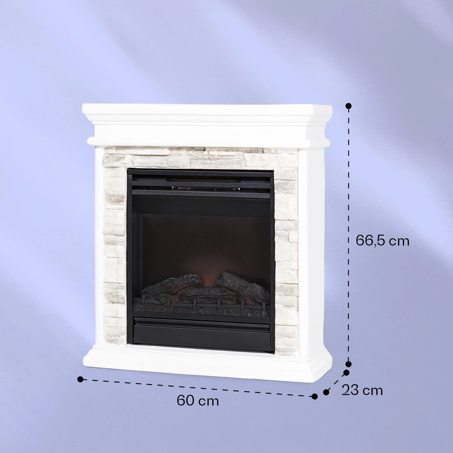 Nevis Peak Elektrischer Kamin 1800 W Heizfunktion 10 Bis 30 °C Fernbedienung – Bild 7