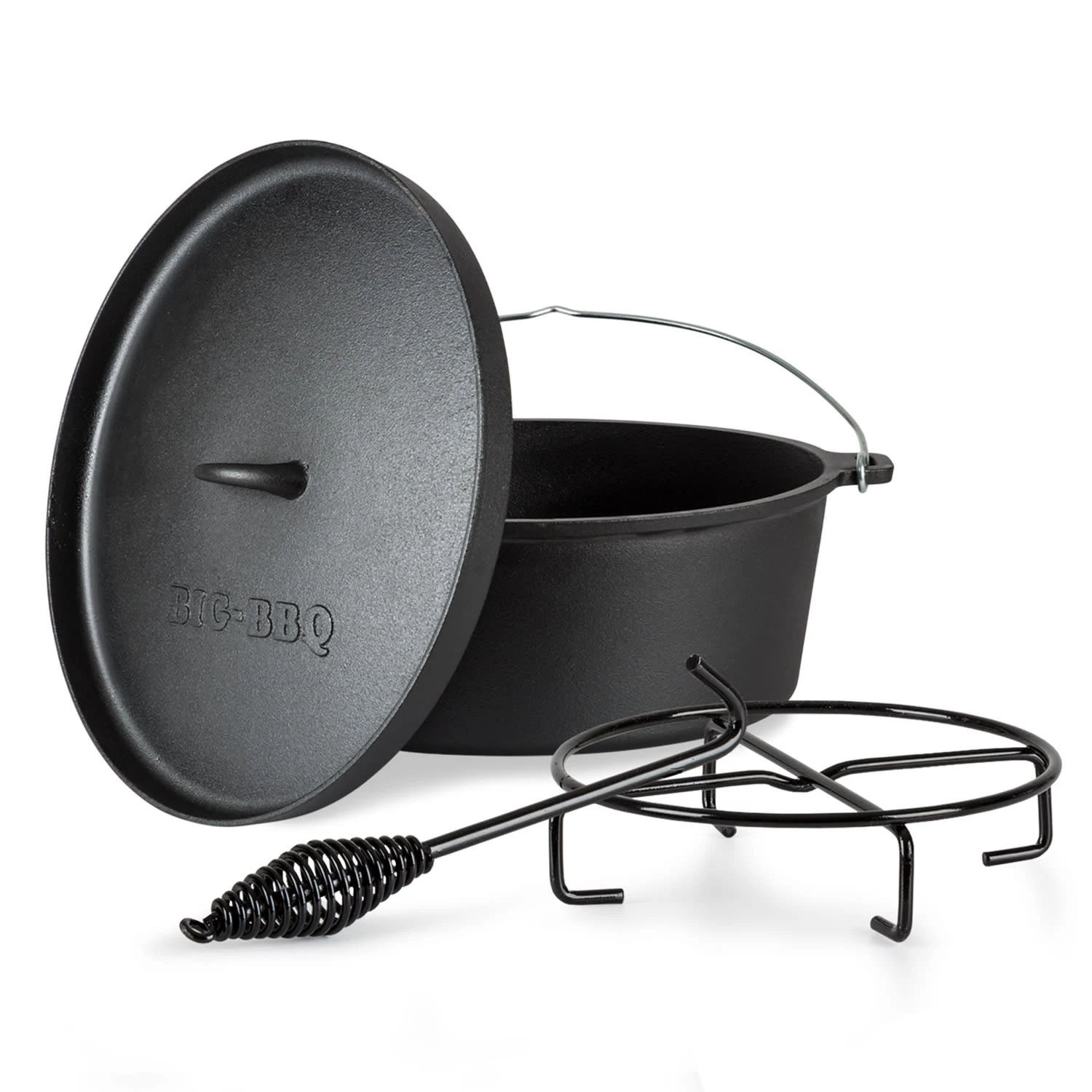 Galloway Dutch Oven 12.0 BBQ-Topf Gusseisen Größe XL / 12 Qt