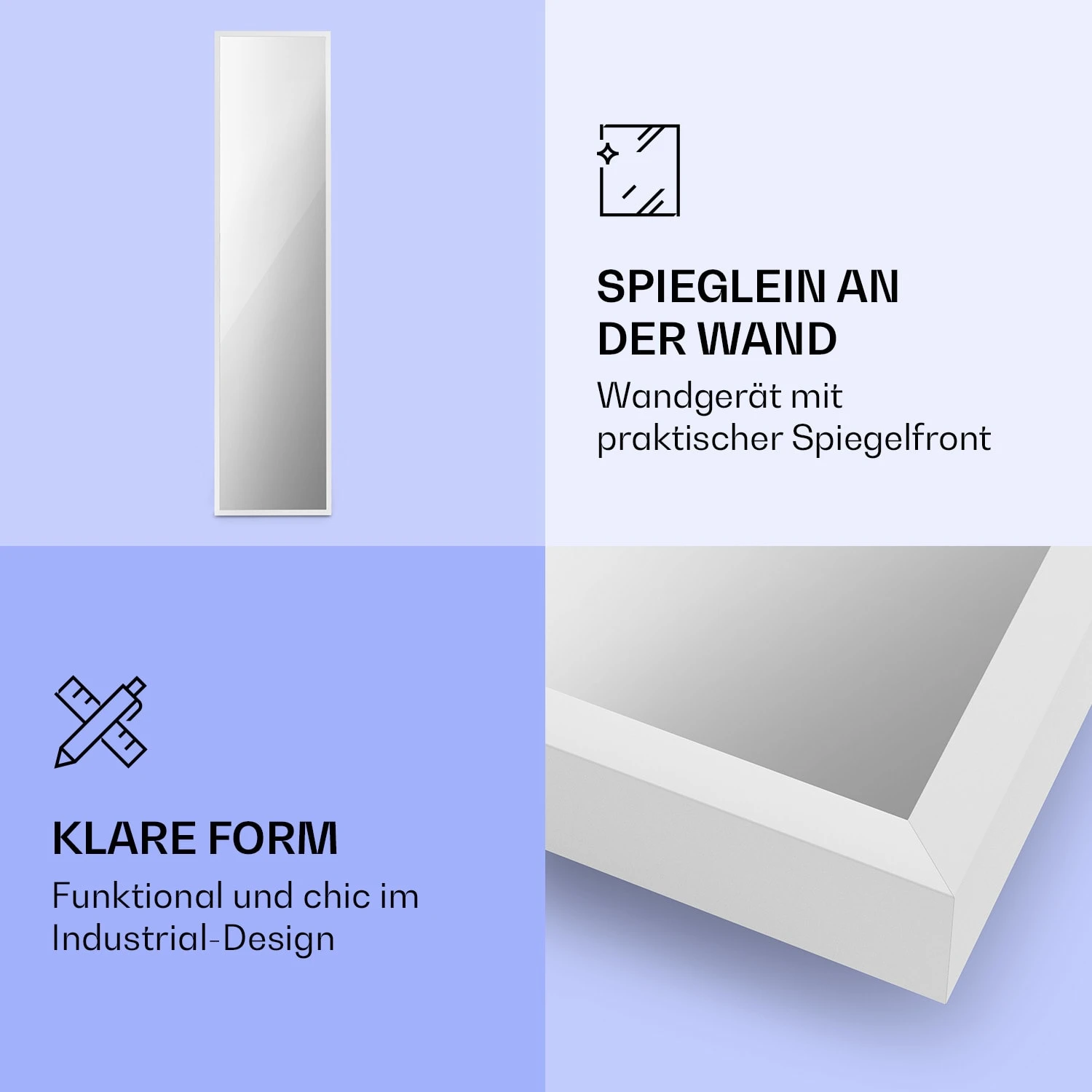 La Palma 900 Smart Infrarotstrahler Konvektor 40x160cm 900W Spiegel Standfuß – Bild 4