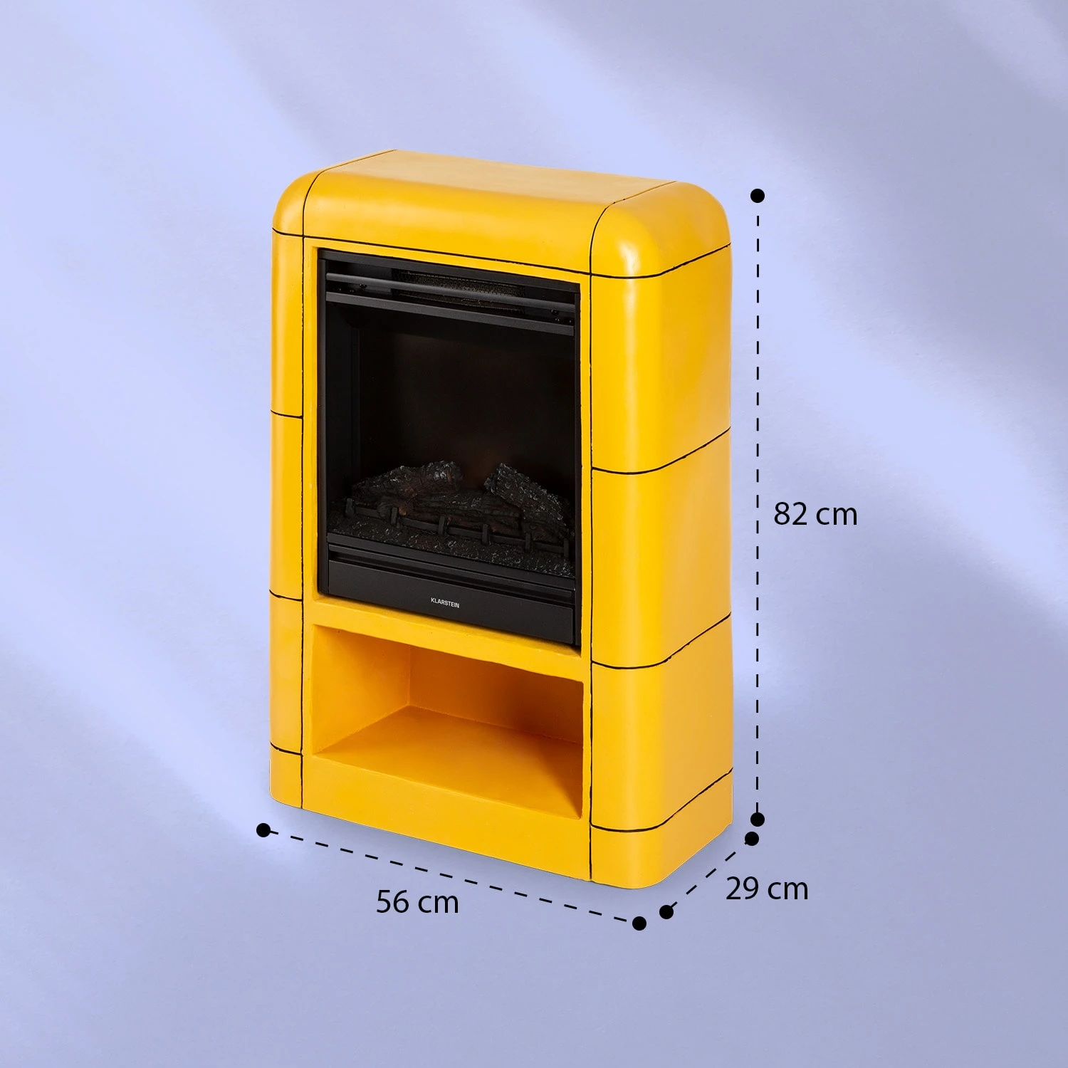 Dukono Elektrokamin 1800 W LED-Flammen Heizlüfter Timer Holzfach – Bild 7