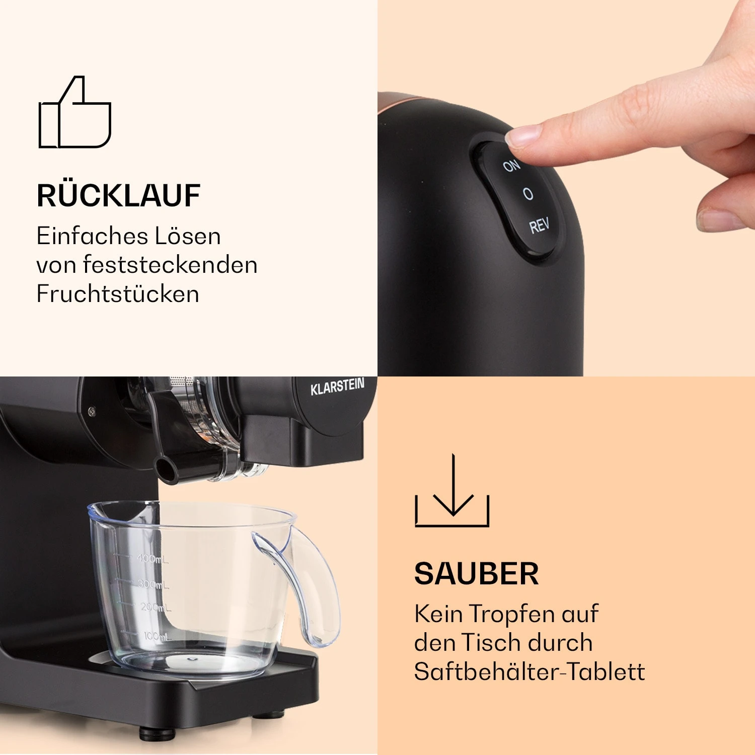 Bella Elegance Saftpresse 200 W 400 Ml BPA-frei – Bild 6