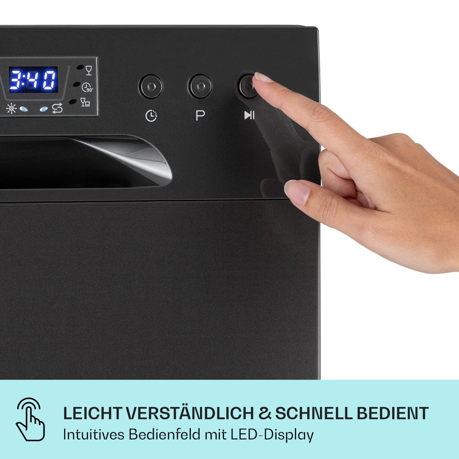 Amazonia 8 Geschirrspülmaschine 1620 Watt Für 8 Maßgedecke 49 DB Aquastop – Bild 6