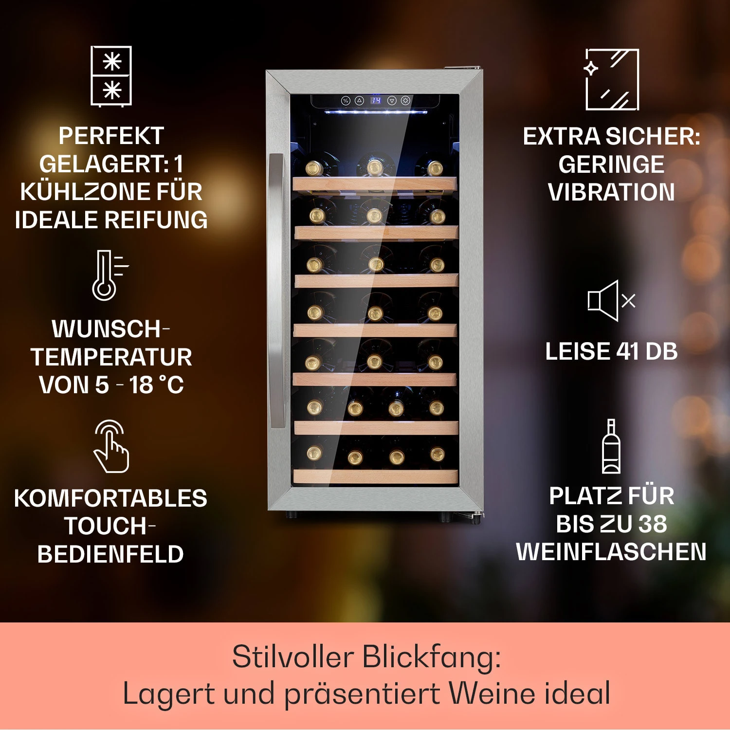 Vinamour 38 Uno Weinkühlschrank – Bild 2