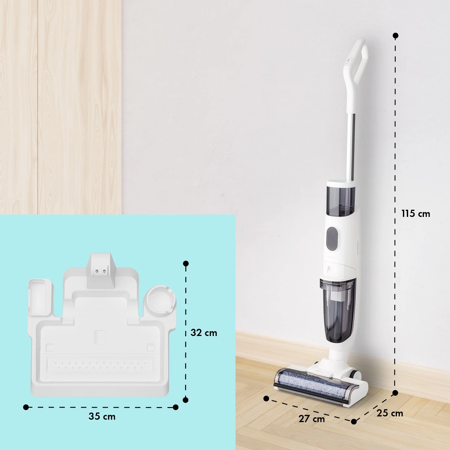 Caswell Nass-/Trockensauger Kabellos Akkubetrieben LED-Display – Bild 8