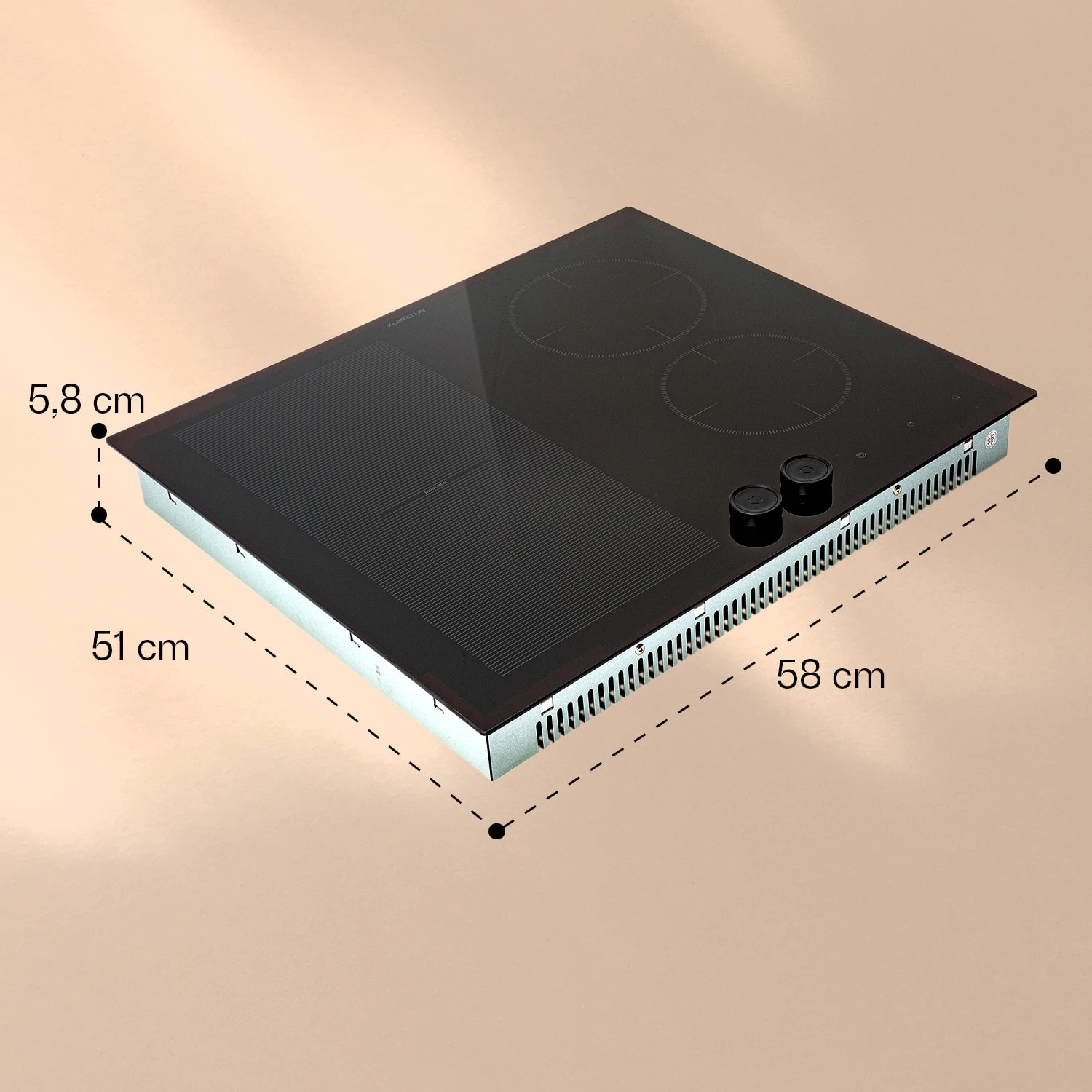 Magnichef 4 Flex Einbaukochfeld Induktion 4 Zonen / Flexzone 7000W Glaskeramik – Bild 9