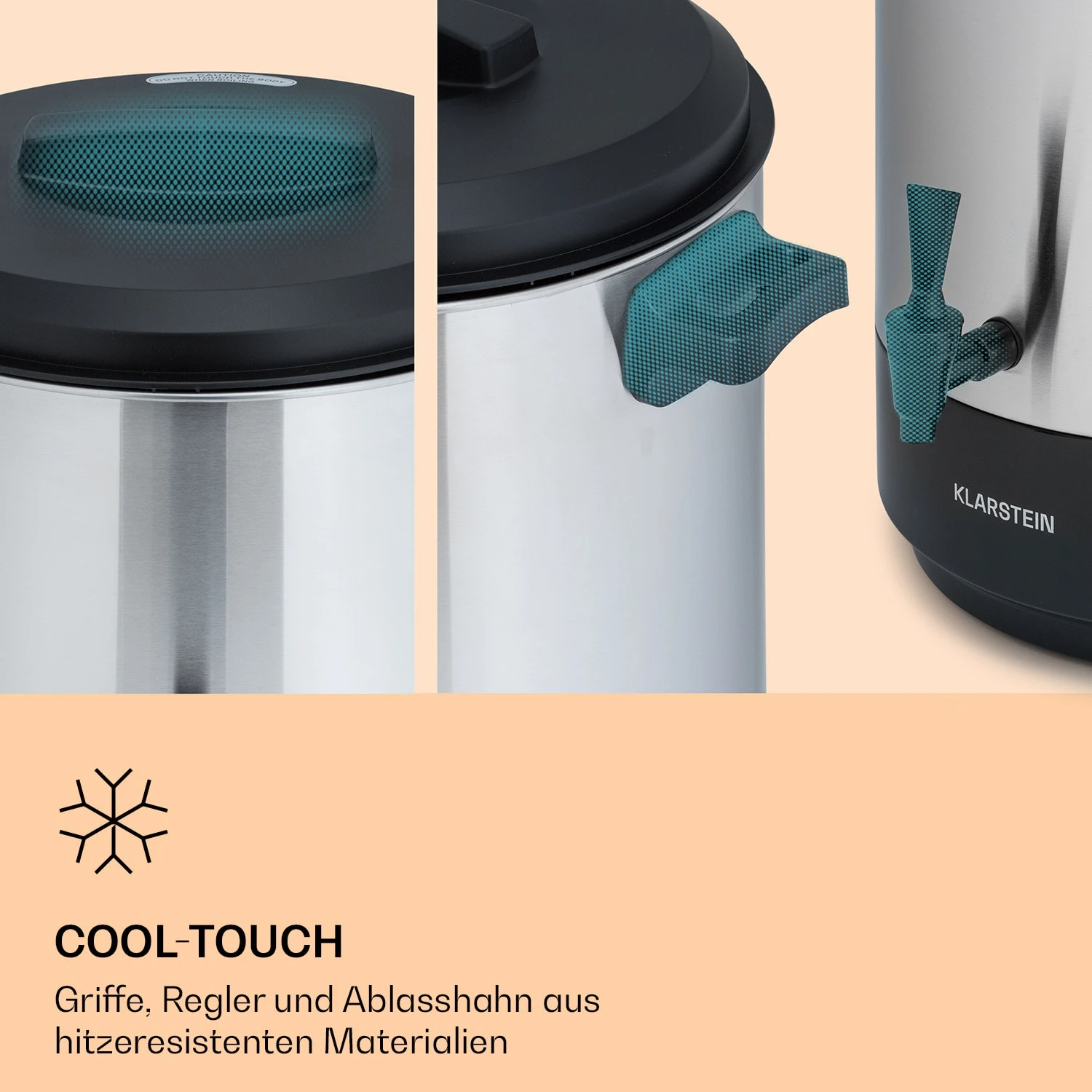 Abbey 40 Einkochautomat Getränkespender 40L 100°C 180min Edelstahl – Bild 5