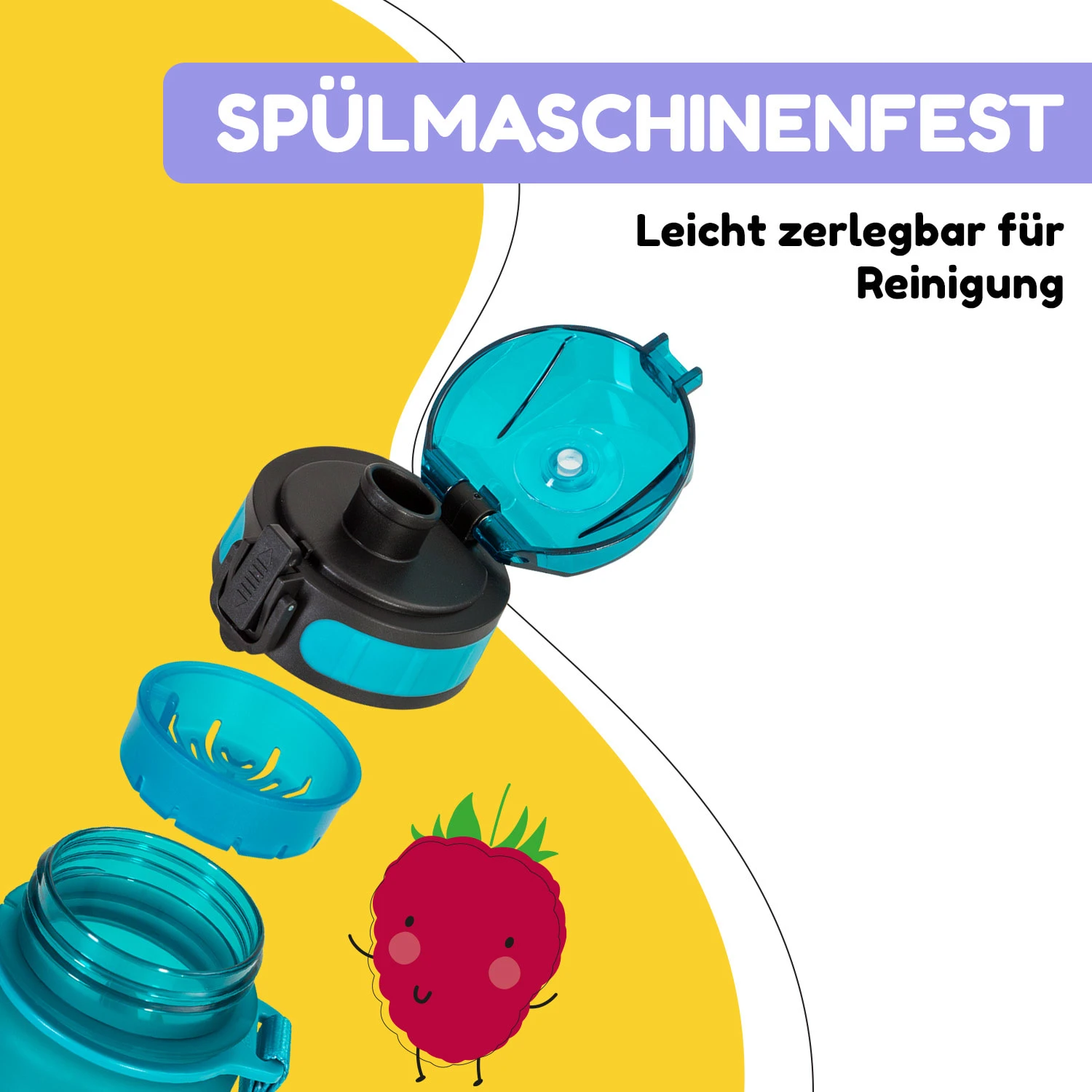 Wakaba Trinkflasche 400 Ml Tritan BPA-frei – Bild 4