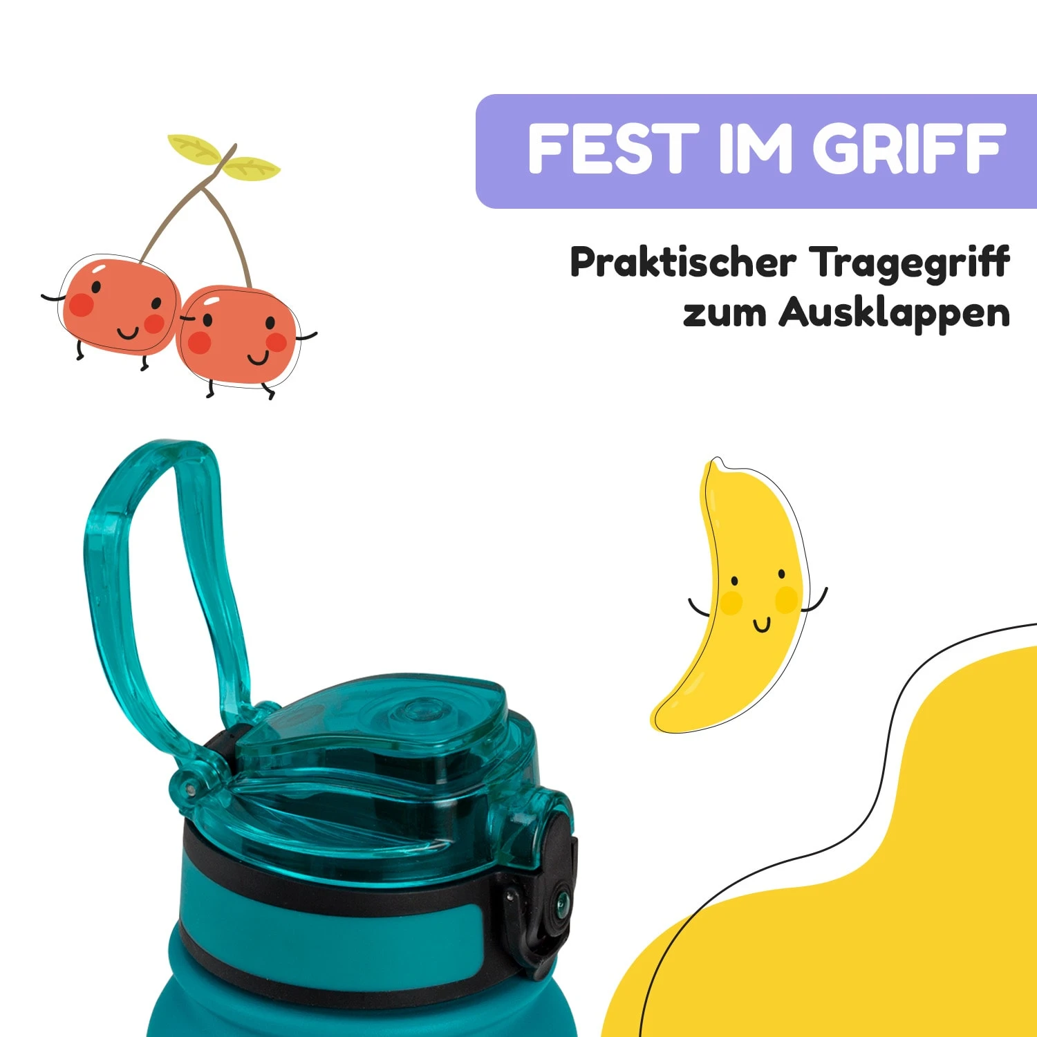 Wakaba Thermosflasche 550 Ml Edelstahl Tritan BPA-frei – Bild 6