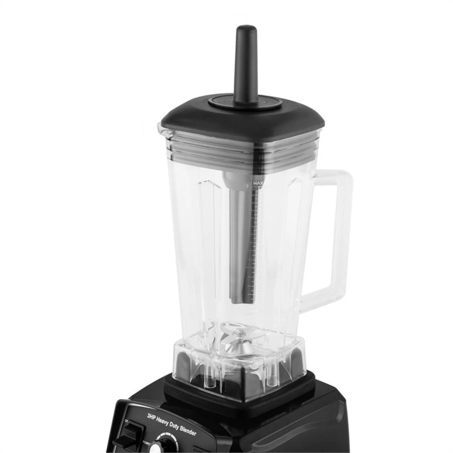 Herakles 2G Standmixer Schwarz Mit Cover 1200W 1,6 PS 2 Liter BPA-frei – Bild 2