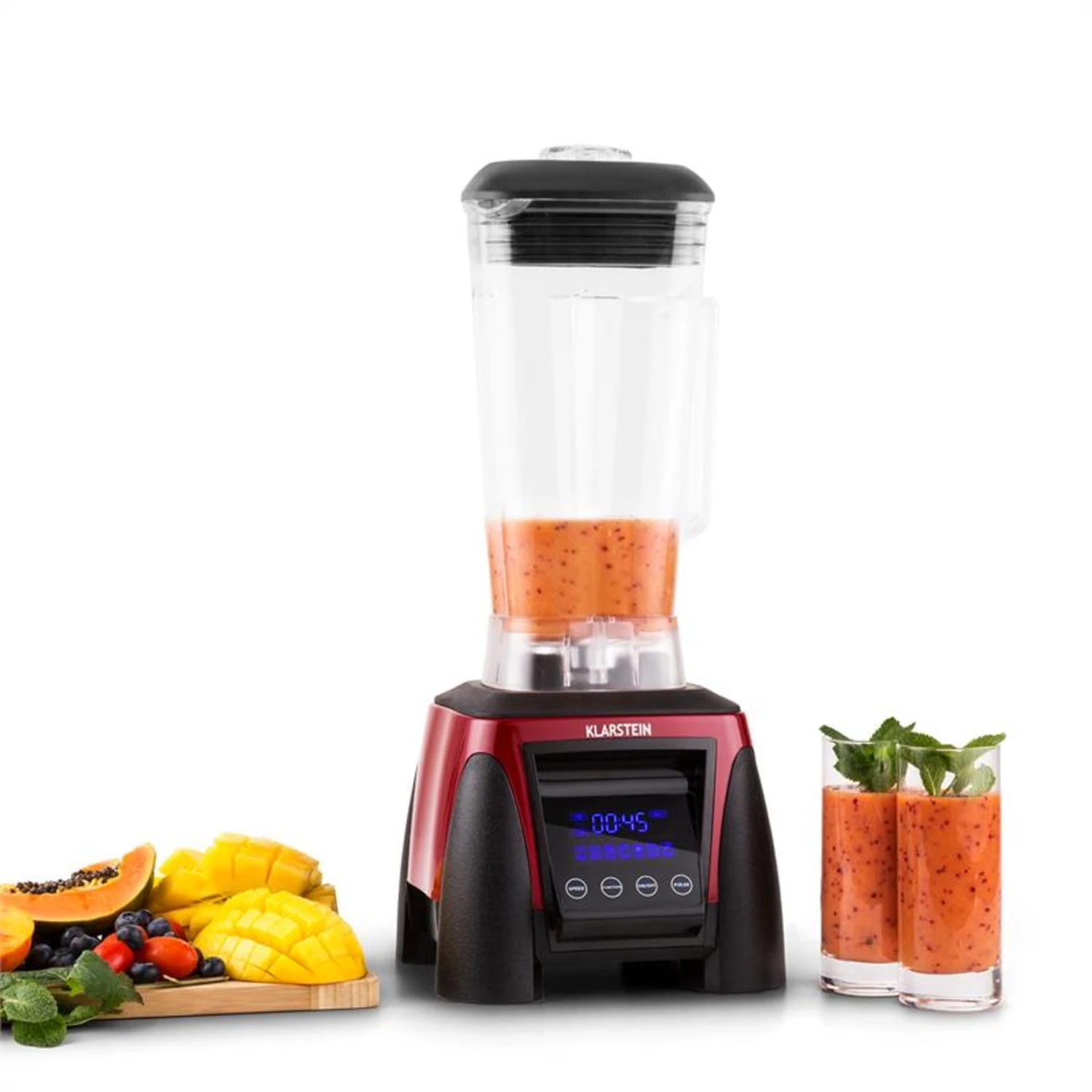 Herakles 8G Standmixer Rot Mit Cover 1800W 2,4 PS 2 Liter BPA-frei – Bild 4