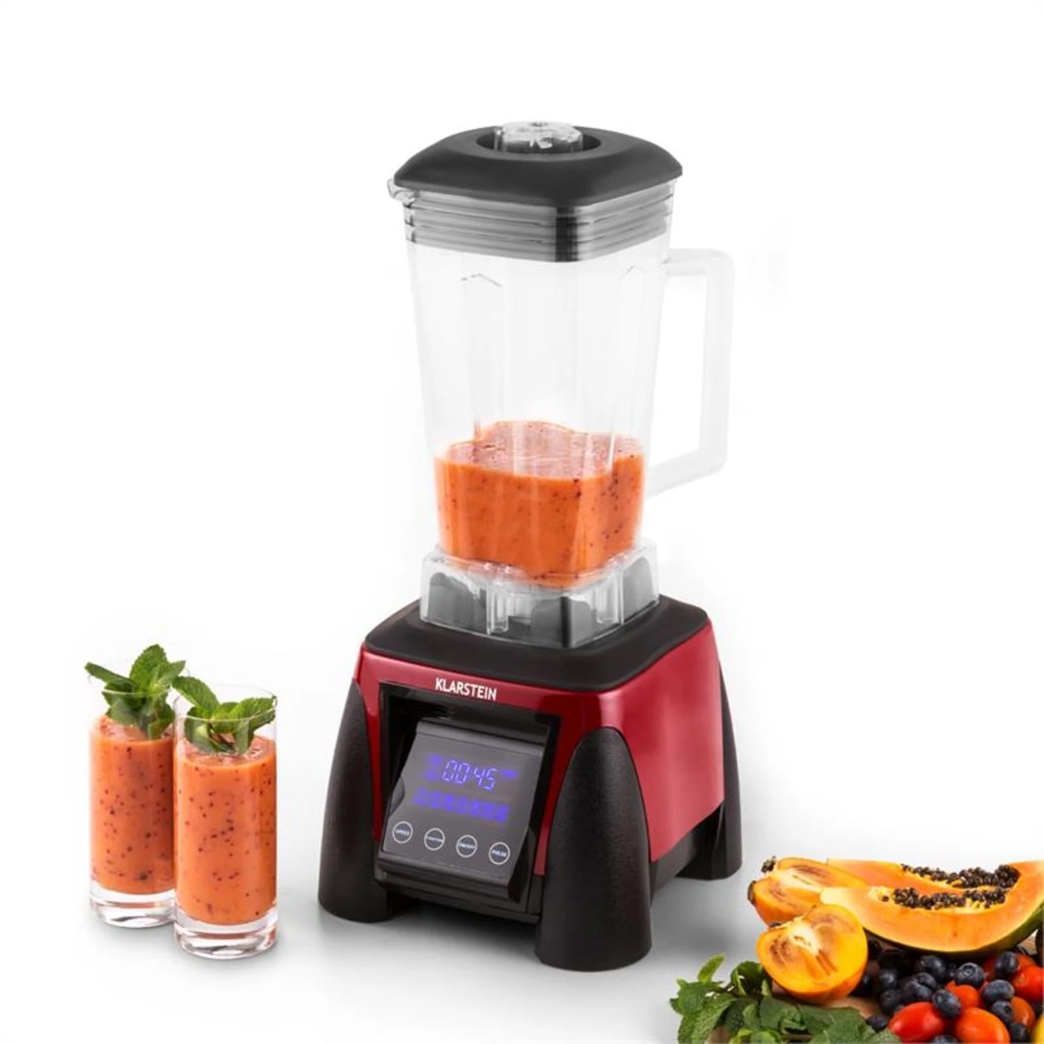 Herakles 8G Standmixer Rot Mit Cover 1800W 2,4 PS 2 Liter BPA-frei – Bild 8