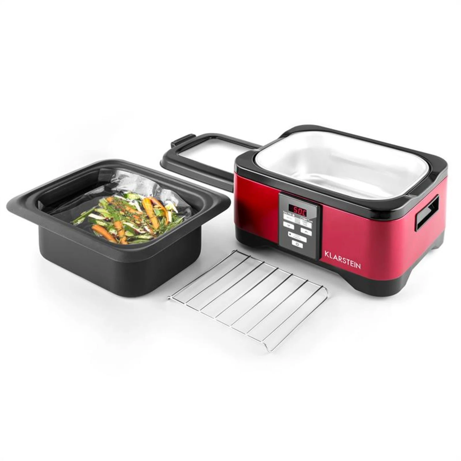 Tastemaker Sous Vide Garer Mit Foodlocker Slim Vakuumierer Und Vakuumierfolien-Rolle Komplett-Set – Bild 3