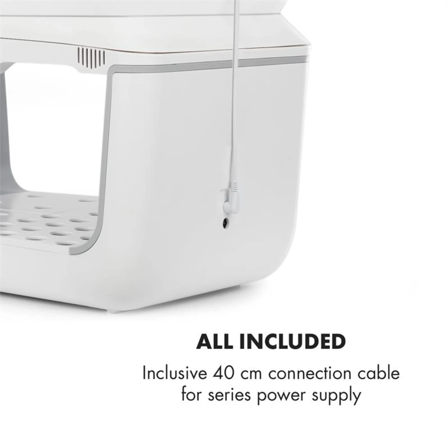 GrowIt Connection Set 3 Teile Verbindungsrahmen/-kabel & Netzteil Weiß – Bild 3