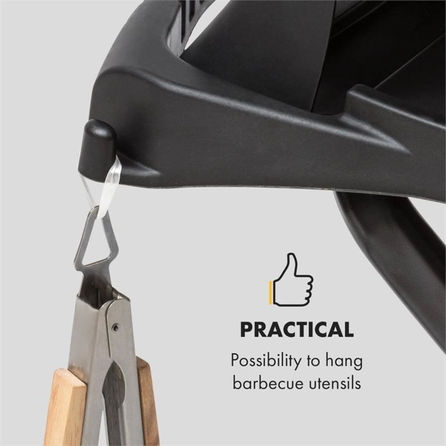 Parforce Duo Gasgrill 2 Brenner 4,4kW 15000BTU 300°C Gasschlauch Grau – Bild 11