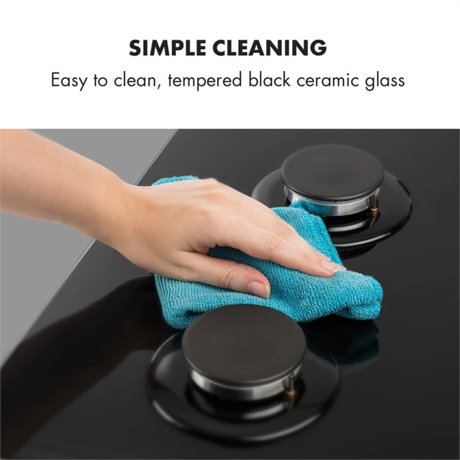 Kalahari Ignito Einbau-Ofen-Set Elektro / Gas 68Ltr Schwarz Edelstahl – Bild 10