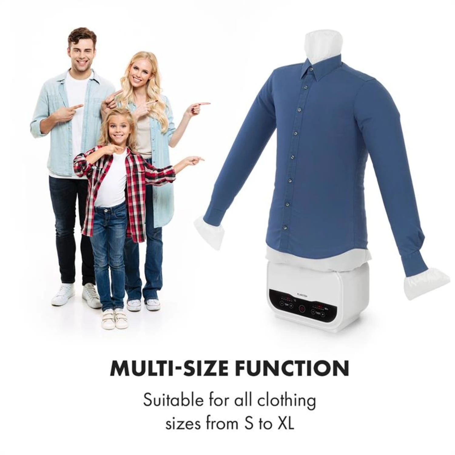 ShirtButler Pro Automatisches Trocknersystem Hemd / Hose / Schuhe 1200W 2-in-1 70°C Timer Weiß – Bild 6